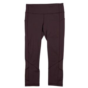 Lululemon Pace Rival Crop 22" Legging 6 Dark Adobe Cropped Mid Rise Run Athletic